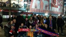Penya Blaugrana London at the Emirates